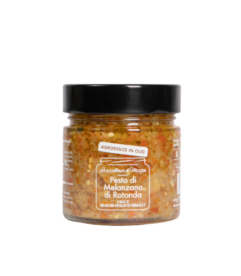 Pesto d’aubergines rouges de Rotonda